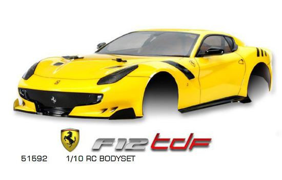 TAMIYA F12tdf ボディパーツセット 1/10 Tamiya 51592 1/10 Ferrari F12tdf RC Car Body Shell Set